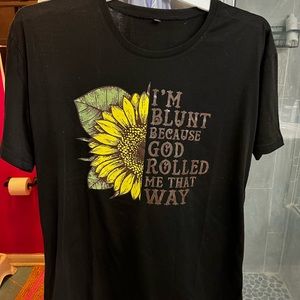 Black Tshirt.  Never worn. Brand new.